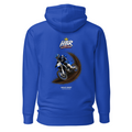 HBR HOLE SHOT — Berm Attack Hoodie — Team Royal, back view
