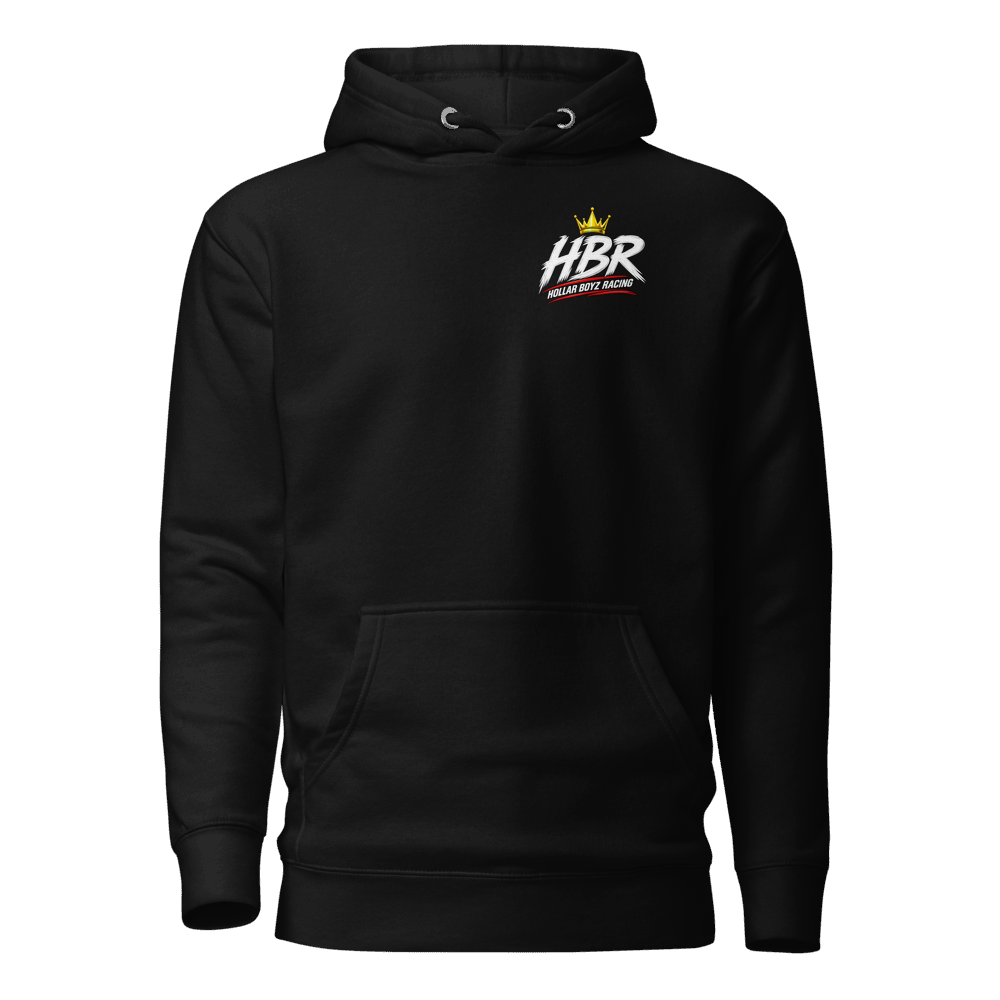 HBR HOT LINE — Whip Cut Hoodie — Black, front view