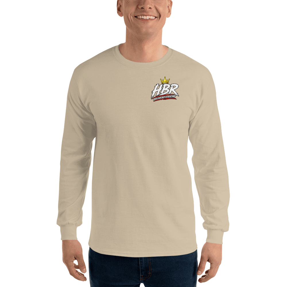 HBR ROOSTWORK Bench Built long sleeve — Sand Front, digital mockup