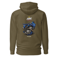 HBR HOLE SHOT — Shop Crew Hoodie — Military Green, back view
