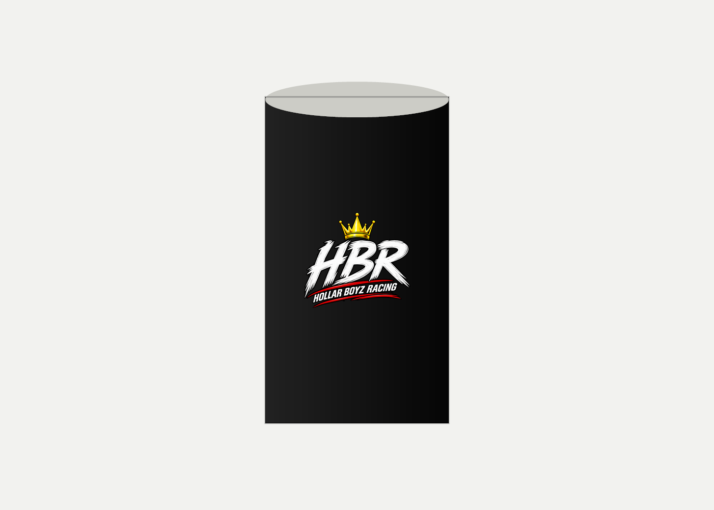 HBR 20 oz stainless-steel tumbler with wraparound Hollar Boyz Racing print