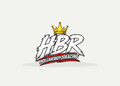 Hollar Boyz Racing kiss-cut logo decal on white vinyl